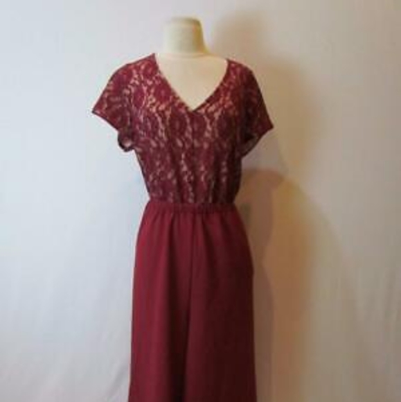 NWT Lane Bryant Lace Top Jumpsuit - Picture 2 of 14